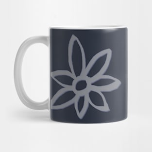 Another flower there, in blue Mug